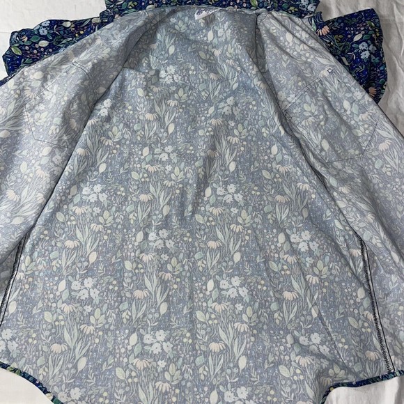 Rockmount Ranch Wear Tru-west Short Sleeve Shirt Large Hawaiian Rousseau Floral - Picture 5 of 16